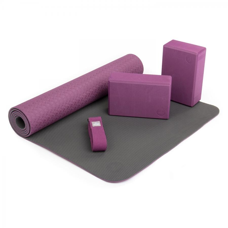 Yoga Set FLOW 1 yoga mat, 2 yoga blocks, 1 yoga belt